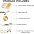 Open Jump Rings and Lobster Clasps Jewelry Fixing Kit (1200 pcs Gold and Silver) with a Bent Nose Jump Ring Pliers, Tweezers, and a Jump Ring Open...