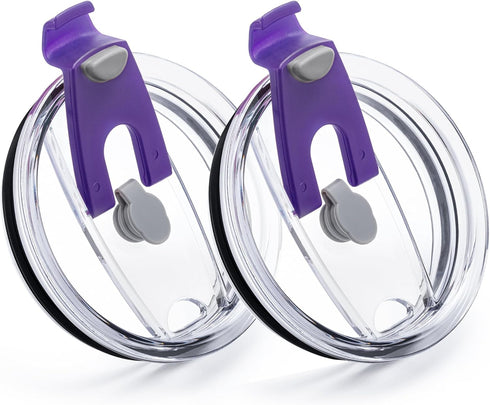 30oz Tumbler Lids,Replacement Lids for 30oz Yeti Tumbler, Ozark Trail and More,2 Pack Spill Proof Lids,Cover for 30 OunceTumbler,Cup (Dark Purple)...