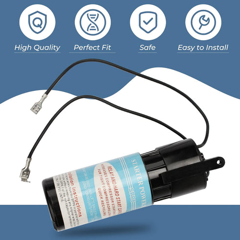 Antoble Hard Start Kit SPP6 Relay Start Capacitor Relay 1/2HP-10HP Increases Torque 500% Pow-R-Pak 120-288V AC Compressor...