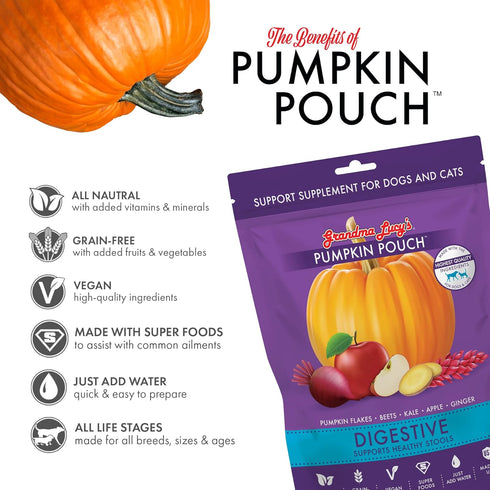 grandma lucy's Pumpkin Pouch Digestive 6oz,Purple...