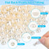 B7000 Rhinestone Bead Glue with Flatback Pearl for Crafting, White Half Pearl Gems for Crafts Clothing Shoes Face Makeup Nail Graduation Cap Decor...