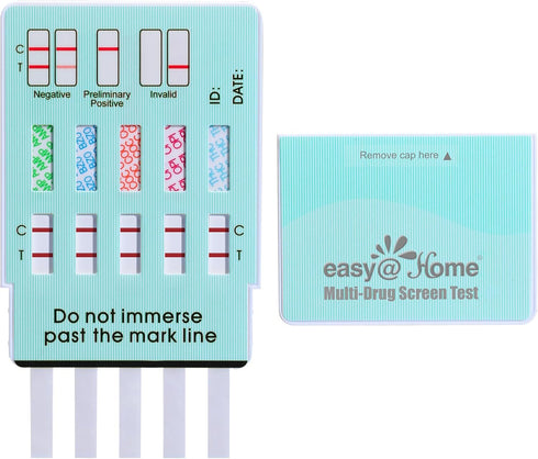 Easy@Home Urine Test Kit: Instant Result Home Use Qucik Screen 5 Panel Kit -#EDOAP-754 12 Pack...