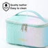 KITENROM Makeup Bag Preppy Cosmetic Bag Small for Women Toiletry Bags Pouch Organizer Rainbow Gradient Green...