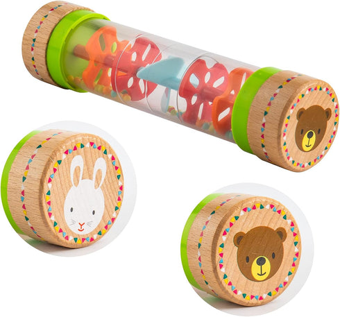 Musfunny Rainmaker Baby Rain Stick Toys for Kids: 8 inch Rainstick Sensory Rattle Toys for Babies,Shaker Rainfall Tubes Musical Instrument -Colorf...