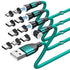 Magnetic Charging Cable (4Pack, 3.3ft/3.3ft/6.6ft/6.6ft)/360°&180° Rotating Magnetic USB C Charging Cable with LED/Magnetic Charger Cable/Magnetic...