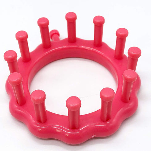 WAYION Round Knitting Loom Plastic Hat Weaving Looms Kit with Loom Hook/Needle, Creativity for Kids Small Knitting Loom Kit - Perfect for Sock, Ha...