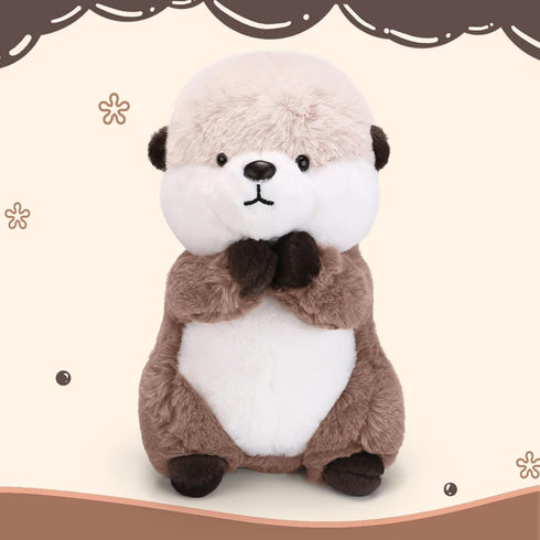 Otter Stuffed Animals Cute Otter Plush Soft Otter Plushie Toy Stuffed Otter Gift for Kids Children Girls Boys 9.8 Inch Sea Otter Stuffed Animal...