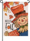Hello Fall Scarecrow Small Decorative Garden Flag, Autumn Maple Leaves Rustic Yard Lawn Outside Decor, Thanksgiving Seasonal Farmhouse Country Out...
