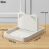 H&W 2Pcs Spoon Rest with Lid Holder,Foldable Spoon Holder for Kitchen Counter,Cat Pot Lid Holder for Spoons,Pot Lids,Spatulas,Utensils,Forks(Beige...