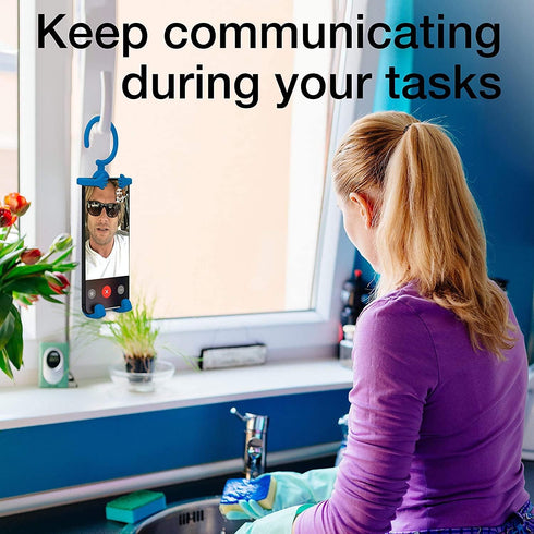 Bondi Plus Flex Phone Holder and Stand - Adjustable Flexible Silicone Case Hanging Mount for Car Bike and Desk up to 6.75" Large Cell Phones - iPh...