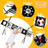 4 PCS Black and White High Contrast Baby Toys 0-3-6 Months Newborn Essential Montessori Toys for Babies Crinkle Sensory Book for Brain Development...