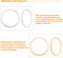 80pcs 15mm/20mm/25mm/30mm Earrings Beading Hoop Earring Findings Brass Round Circle Charms Open Bezel Pendant Frame for DIY Jewelry Earrings Makin...