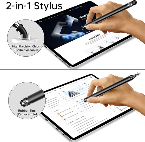 Stylus (10 Pcs),2-in-1 Stylus Pen for Touch Screen,High Precision and Sensitivity,Suitable for iPhone/ipad/Android Tablets,Compatible with All Tou...