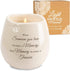 Pavilion - 8 Oz Candle Holder - Cream Beige Ceramic Candle Vessel with 100% Soy Wax, Tranquility Scent When Someone You Love Becomes A Memory Reme...