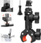 Bike Motorcycle Handlebar Action Camera Mount Holder for Gopro Insta360 AKASO Mevo Start DJI Action cameras, Super Clamp Bracket with Magic Arm 1/...