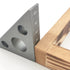Right Angle Ruler, 45 n 90 Degree Small Aluminum Alloy Triangle Ruler with Both Imperial and Metric Scales Machinist Carpenter's Square Measuring ...