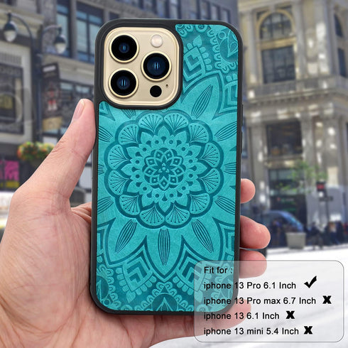 Harryshell Compatible with iPhone 13 Pro 5G 2021 Wallet Case Detachable Magnetic Cover Zipper Cash Pocket Multi Card Slots Holder Wrist Strap Lany...
