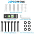HOME VISION Lag Bolt Kit for TV Wall Mount, Including M7x55mm Lag Bolts, Wall Anchors, Washers, Allen Key, Bubble Level, for Wood Stud/Brick/Concr...