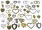 100 Grams Assorted Love Heart Shape Punk Steampunk Charm Pendant Connector for DIY Necklace Bracelet Jewelry Making Accessories...