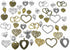 100 Grams Assorted Love Heart Shape Punk Steampunk Charm Pendant Connector for DIY Necklace Bracelet Jewelry Making Accessories...