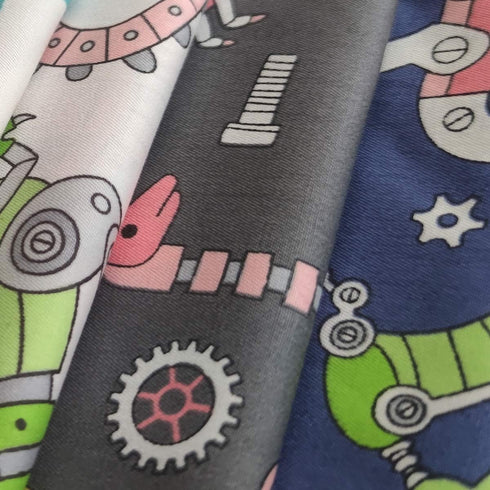 8 Pcs Cute Dinosaurs Series Fat Quarters Fabric Bundle Quilting Fabric Bundle Patchwork for DIY Sewing Crafts 18" x 22" (Dinosaurs)...