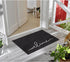 Welcome Mats for Front Door Outdoor Indoor Non Slip Doormat Super Absorb Mud Easy to Clean Entrance Mats for Home,Patio,High Traffic Areas Black...