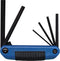 Eklind Tool 25161 Metric 7pc Ergo-Fold Hex Key Set 3mm to 10mm - Large, 6-Piece Set (3mm to 10mm)...