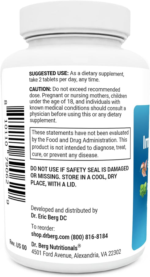 Dr. Berg Emergency Immune Support w/Echinacea - Potent Blend of Herbal Extracts (Warning: Strong Herbal Smells) - Immune Support Supplement includ...