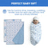 Delta Children 100% Organic Jersey Cotton Baby Receiving Blankets for Girls and Boys – 30x40 Inches - GOTS Certified (Pack of 2), Blue Botanicals...