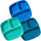 ECR4Kids ELR-18101-TRP My First Meal Pal Divided Plates – Stackable, BPA-Free Plastic Dishes, Dishwasher Safe, Portion Plate Set for Baby, Toddler...