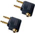 Dual 3.5mm Male to 3.5mm Female Airplane Headphone Adapter Gold Plated (2 Pack)...