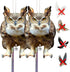 Bird Scare Devices Bird Scarers: Fake Owls to Keep Birds Away, Cardboard Owl Bird Control, Plastic Owls, Bird Reflector with Reflective Tape, 2PCS...