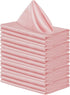 ANECO 16 Pack Square Satin Napkin Bright Silk Table Napkin Soft Smooth Fabric Table Napkin for Wedding Banquet Party Decoration, Rose Gold, 17 x 1...