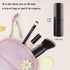 Falliny Retractable Makeup Brush, Angled Kabuki Powder Foundation Sunscreen Makeup Brush, Travel Face Blush Brush with Cover for Blush, Bronzer, B...