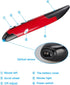 lychee Wireless Optical Pocket Pen Mouse, 2.4GHZ USB Wireless Optical Pen Mouse 800/1200/1600 DPI Adjustable Handwriting Mini Mice for PC Laptop N...
