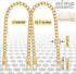 Gondiane 2Pcs Flat Purse Chain Strap Handbag Replacement Strap with Metal Buckles(15.7 Inches/40cm, Gold)...