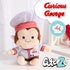 KIDS PREFERRED Curious George Cuteeze Monkey Stuffed Animal Plush Cooking Chef Toys Soft Cuddle Plushie Gifts for Baby and Toddler Boys and Girls ...