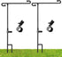 Garden Flag Stand Outside 2PCS Premium Yard Flag Holder Outside Weather-Proof Metal Powder-Coated Flagpole with Clip and Stopper for Christmas Gar...