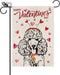 Valentines Day Garden Flag Valentine Poodle Dog Flags for Outside Love Heart Anniversary Wedding Party Home Burlap Double Sided Yard Outdoor Decor...