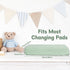 2 Pcs Changing Pad Cover 16 x 32 Inch Ultra Soft Dots Plush Changing Table Covers for Baby Girls and Boys Changing Pad Liners (Sage Green & Cream)...
