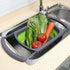 Qimh Colander collapsible, Colander Strainer Over The Sink Vegetable Fruit Strainer Basket (6 Quart) with Extendable Handles, New Kitchen Essentia...