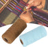 Pure Cotton Yarn, 2 Rolls 8/4 Warp Thread Knit Yarn 250m Tensile Resistant Weaving Loom Cotton Thread for Knit Carpets, Ribbons, Carpets, Blankets...