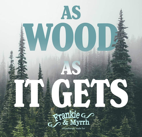 Frankie & Myrrh Livin' The Wood Life - Patchouli Vanilla Cedar Essential Oil Blend w/Portable Lava Stone Diffuser | Pure Aromatherapy for Good Vib...