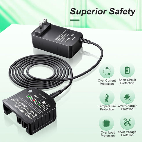 SoulBay 9.6-18V Slide Battery Charger for BLACK & DECKER Multi-Volt 9.6V 12V 14.4V 18V FireStorm Power Tools NiCad Ni-MH Batteries HPB12 HPB18 HPB...