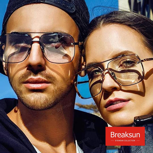 Square Aviator Sunglasses for Men Women Fashion Vintage Diamond Cutting Lens Classic Military Pilot Gradient Shades...