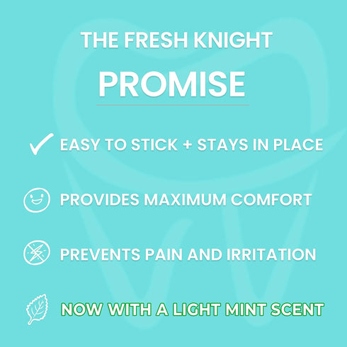 Braces Wax, 50 Orthodontic Strips & Cases (Mint) - 10 Pack, Premium Food Grade Wax for Aligners. Fresh Knight....