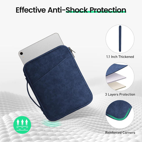 DTTO 9-11 Inch Tablet Sleeve Bag for New 11-in iPad Air M2/iPad Pro M4, 10.9" iPad 10th Gen & iPad Air 5/4th, 10.2" iPad 9/8/7th, 11" Galaxy Tab A...