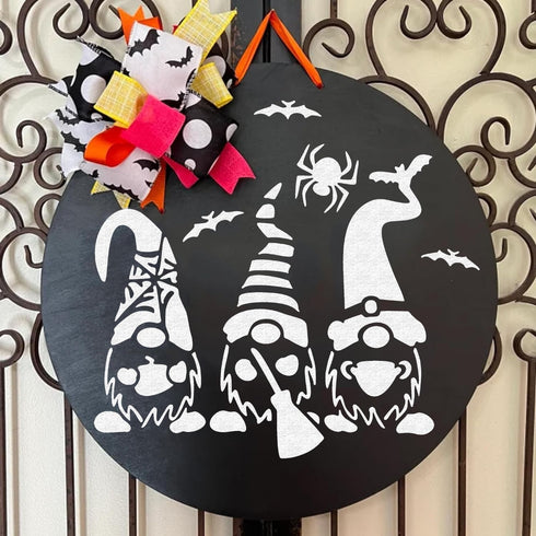 18 Pieces Halloween Stencils, Reusable Happy Halloween Ghost Bat Witch Pumpkin Stencils for Painting on Wood DIY Crafts Halloween Decorations (Sty...