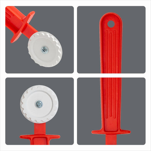 Pasta Cutter Wheel - Hand Ravioli Cutter - Dough Pastry Crimper for Baking - Fluted Pastry Cutter Wheel with Plastic Handle...