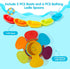 Bath Toys Rainbow Floating Boats with Bathing Spoon, 11 Pcs Water Table Toys Baby Bath Toys for Toddlers 1-3/Infants 6-12-18 Months Bathtub Toys S...